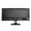 AOC Monitor U34E2M 34 ", VA, WQHD, 3440 x 1440, 21:9, 4 ms, 300 cd/m², Black, 100 Hz, HDMI ports quantity 2