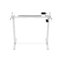 Digitus Desk frame, 71.5 - 121.5 cm, Maximum load weight 70 kg, White