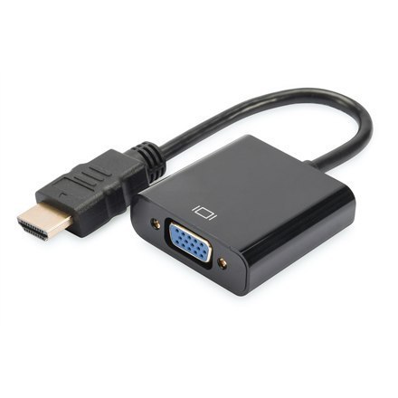 Digitus HDMI to VGA converter adapter 	DA-70461 Black