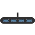 Goobay 4-Port USB-C Multiport Adapter 61073 Black, USB-A, Type-C