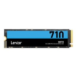 Lexar M.2 NVMe SSD NM710 500 GB, SSD form factor M.2 2280, SSD interface PCIe Gen4x4, Write speed 2600 MB/s, Read speed 5000 MB/