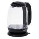 Mesko Kettle MS 1302b Electric, 2200 W, 1.7 L, Glass, 360° rotational base, Black