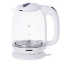 Mesko Kettle MS 1302w Electric, 2200 W, 1.7 L, Glass, 360° rotational base, White