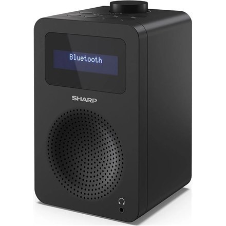 Sharp DR-430(BK) Digital Radio, FM/DAB/DAB+, Bluetooth 5.0, Midnight Black