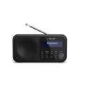 Sharp DR-P420(BK) Tokyo Portable Digital Radio, FM/DAB/DAB+, Bluetooth 5.0, USB or Battery Powered, Midnight Black