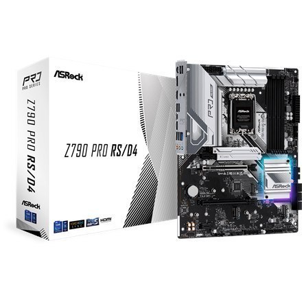 ASRock Z790 PRO RS/D4 Processor family Intel, Processor socket LGA1700, DDR4 DIMM, Memory slots 4, Supported hard disk drive in