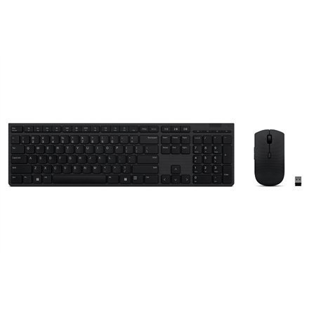 Lenovo Professional Wireless Rechargeable Keyboard and Mouse Combo Nordic Grey