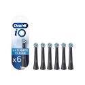 Oral-B Toothbrush replacement iO Ultimate Clean Heads, For adults, Number of brush heads included 6, Black