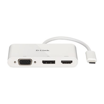 D-Link 3-in-1 USB-C to HDMI/VGA/DisplayPort Adapter DUB-V310 0.11 m D-Link 3-in-1 USB-C to HDMI/VGA/DisplayPort Adapter DUB-V310 0.11 m