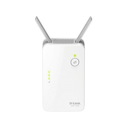 D-Link AC1300 Wi-Fi Range Extender DAP-1620 802.11ac, 400+867 Mbit/s, 10/100/1000 Mbit/s, Ethernet LAN (RJ-45) ports 1, MU-MiMO