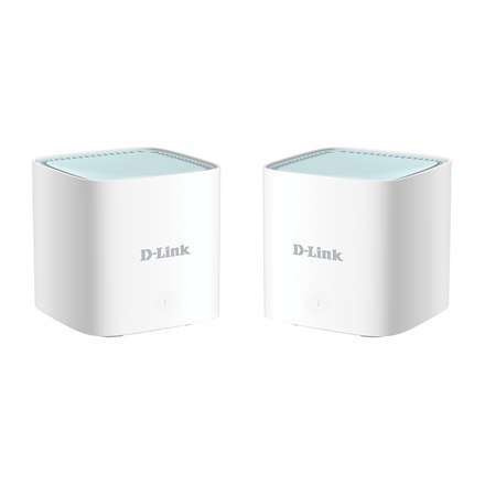 D-Link EAGLE PRO AI AX1500 Mesh System M15-2 (2-pack) 802.11ax, 1200+300 Mbit/s, 10/100/1000 Mbit/s, Ethernet LAN (RJ-45) ports