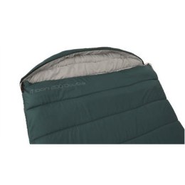 Easy Camp Moon 200 Double, Sleeping Bag, 220 x 150 cm, 2 way open - auto lock, L-shape, Teal