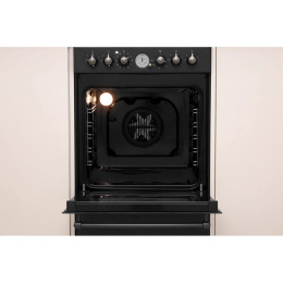 Kuchenka INDESIT Cooker IS5G8MHA/E Hob type Gas, Oven type Electric, Black, Width 50 cm, Grilling, 60 L, Depth 60 cm