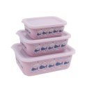 Stoneline Awave Set of storage box 21940 3 pc(s), Dishwasher proof, Rose