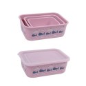 Stoneline Awave Set of storage box 21940 3 pc(s), Dishwasher proof, Rose