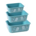 Stoneline Awave Set of storage box 21941 3 pc(s), Dishwasher proof, Turquoise