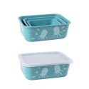 Stoneline Awave Set of storage box 21941 3 pc(s), Dishwasher proof, Turquoise