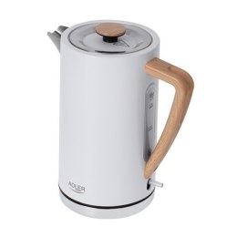 Adler Kettle AD 1347w	 Electric, 2200 W, 1.5 L, Stainless steel, 360° rotational base, White