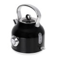 Adler Kettle with a Thermomete AD 1346b Electric, 2200 W, 1.7 L, Stainless steel, 360° rotational base, Black