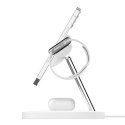 Belkin Pro MagSafe 3in1 Wireless Charging Stand + AC Power Adapter BOOST CHARGE White, 15 W