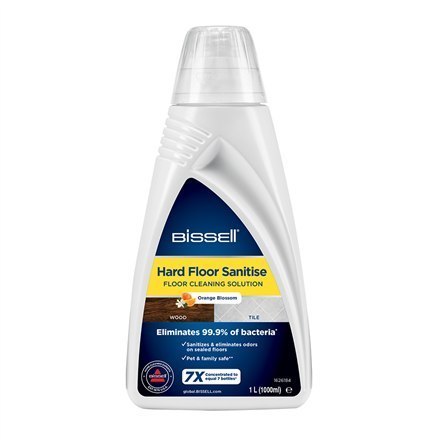 Bissell Hard Floor Sanitise, Floor Cleaning Solution, Orange Blossom for CrossWave, SpinWave&HydroWave, 1000 ml