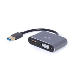 Cablexpert USB display adapter A-USB3-HDMIVGA-01 0.15 m, USB 3.0 Type-A