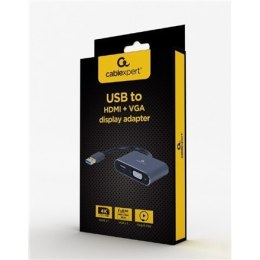 Cablexpert USB display adapter A-USB3-HDMIVGA-01 0.15 m, USB 3.0 Type-A