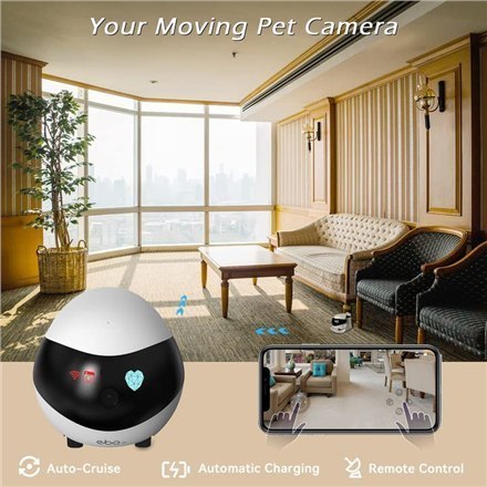 Smart EBO SE Family Robot IP Camera 16GB external memory, support 256GB at maximum, White Smart EBO SE Family Robot IP Camera 16GB external memory, support 256GB at maximum, White