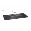 Dell KB216 Standard, Wired, Klawiatura layout EN/RU, Black, Russian, Numeric keypad, 503 g