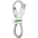 Goobay Micro USB charging and sync cable 43837 White, USB 2.0 micro male (type B), USB 2.0 male (type A)