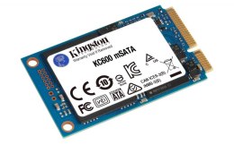 Kingston KC600 256 GB, SSD interface mSATA, Write speed 500 MB/s, Read speed 550 MB/s