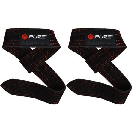 Pure2Improve Buffalo Lifting Straps Black