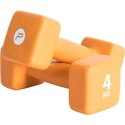 Pure2Improve P2I201420 Dumbbells, 2 pcs, 4 kg, Orange, Neoprene