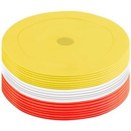 Pure2Improve Rubber Training Markers Red/White/Yellow