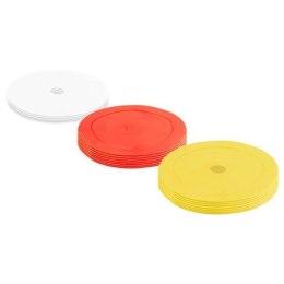 Pure2Improve Rubber Training Markers Red/White/Yellow