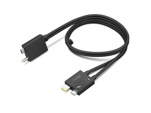 Kabel Lenovo ThinkPad Thunderbolt 4 4X91K16970 0.7m WorkStation Dock Split Cable Black