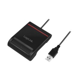 Logilink USB 2.0 card reader, for smart ID CR0047 Black