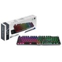 MSI Gaming Keyboard VIGOR GK71 SONIC BLUE RGB LED light, US, Wired, Black, Blue Switches, Numeric keypad