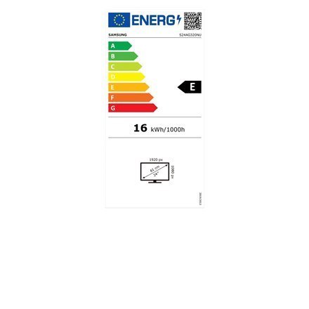 Samsung Gaming Monitor LS24AG320NUXEN 24 ", VA, FHD, 1920 x 1080, 16:9, 1 ms, 250 cd/m², Black, 165 Hz, HDMI ports quantity 1