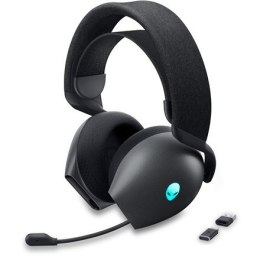 Dell Alienware Dual Mode Wireless Gaming Headset AW720H Over-Ear, Built-in microphone, Dark Side of the Moon, Noise canceling, W