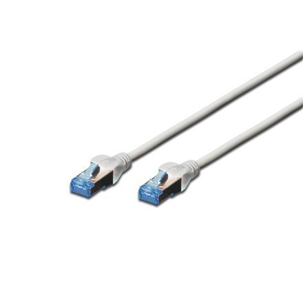 Digitus CAT 5e F-UTP Patch cord, PVC AWG 26/7, Modular RJ45 (8/8) plug, 3 m, Grey