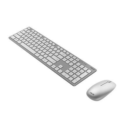 Asus W5000 Keyboard and Mouse Set, Wireless, Mouse included, RU, White