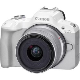 Canon EOS R50 WH + RF-S 18-45mm F4.5-6.3 IS STM (SIP) Megapixel 24.2 MP, Image stabilizer, ISO 32000, Display diagonal 2.95 