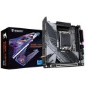 Gigabyte B760I AORUS PRO 1.0 Processor family Intel, Processor socket LGA1700, DDR5 DIMM, Memory slots 2, Supported hard disk d