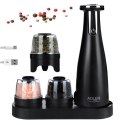 Adler Electric Salt and pepper grinder AD 4449b 7 W, Housing material ABS plastic, Lithium, Matte Black