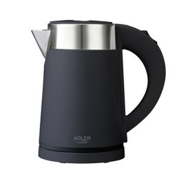 Adler Kettle AD 1372 Electric, 800 W, 0.6 L, Plastic/Stainless steel, 360° rotational base, Black