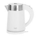 Adler Kettle AD 1372 Electric, 800 W, 0.6 L, Plastic/Stainless steel, 360° rotational base, White