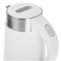 Adler Kettle AD 1372 Electric, 800 W, 0.6 L, Plastic/Stainless steel, 360° rotational base, White