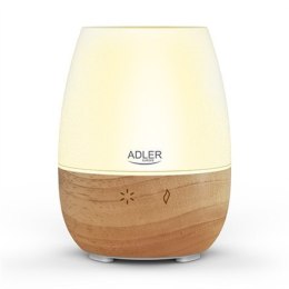 Adler Ultrasonic Aroma Diffuser AD 7967 Ultrasonic, Suitable for rooms up to 25 m², Brown/White