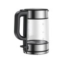 Xiaomi Electric Glass Kettle EU Electric, 2200 W, 1.7 L, Glass, 360° rotational base, Black/Stainless Steel